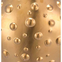 2.8" x 6.1" x 8.1" Matte Gold, Stoneware, Puntos Wall Vase