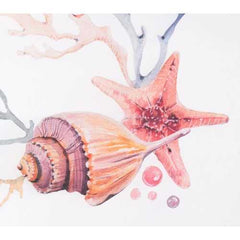 19.7" x 0.8" x 19.7" Multicolor, Fir Wood, Steel & MDF, Sea 1 Wall Decor