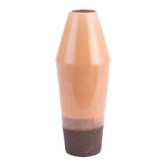 8.9" x 8.9" x 20.1" Light Orange, Ceramic, Large Vase