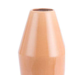 8.9" x 8.9" x 20.1" Light Orange, Ceramic, Large Vase