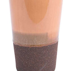 8.9" x 8.9" x 20.1" Light Orange, Ceramic, Large Vase