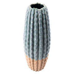 8.3" x 8.3" x 21.3" Green Ceramic Large Vase