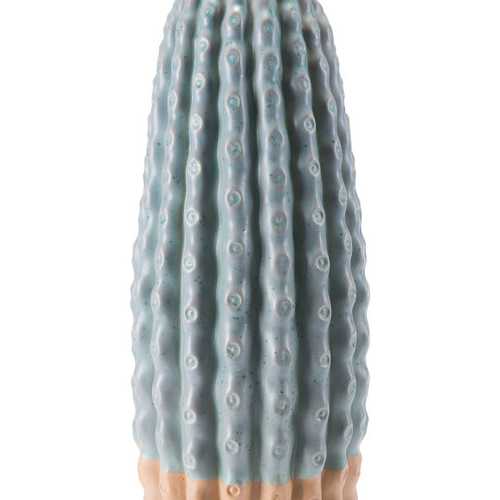 8.3" x 8.3" x 21.3" Green Ceramic Large Vase