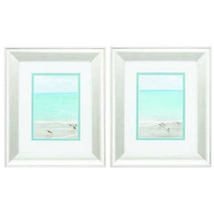 11" X 13" Brushed Silver Frame Sunday At The Shore (Set of 2)
