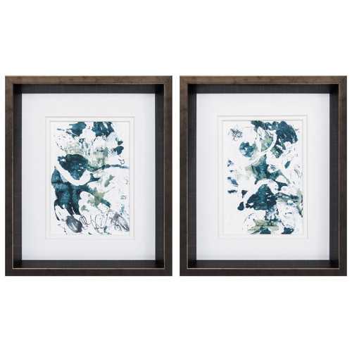 10" X 12" Brushed Silver Frame Cloud Farm (Set of 2)