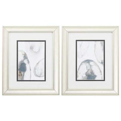 10" X 12" Champagne Gold Color Frame  Natural Geode (Set of 2)