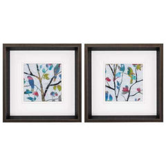 12" X 12" Brushed Silver Frame Woodland Story (Set of 2)