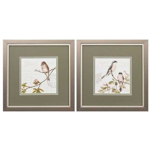 11" X 11" Metallic Bronze Frame Summer Song (Set of 2)