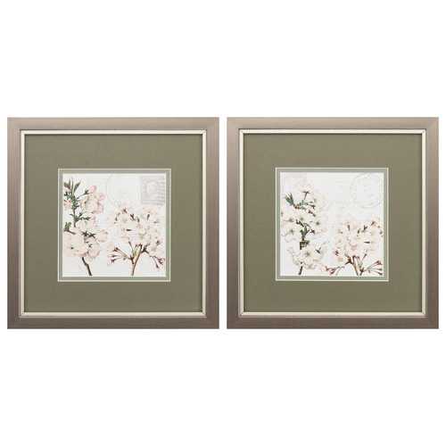 11" X 11" Metallic Bronze Frame Summer Song (Set of 2)