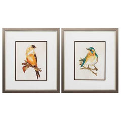 14" X 16" Metallic Bronze Frame Eco Bird (Set of 2)