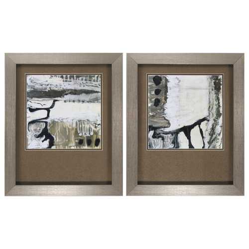 18" X 22" Silver Frame Glass Blower (Set of 2)
