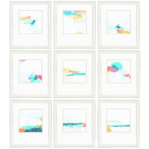 14" X 16" Champagne Gold Color Frame  Atmospheric (Set of 9)