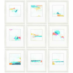 14" X 16" Champagne Gold Color Frame  Atmospheric (Set of 9)