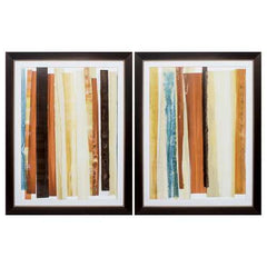 21" X 27" Brown Frame Evanescence 5 (Set of 2)