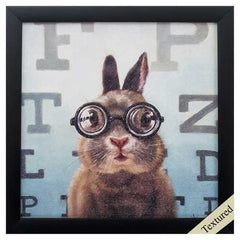 11" X 11" Black Frame Four Eyes