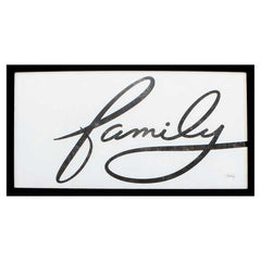25" X 13" Silver Frame Family