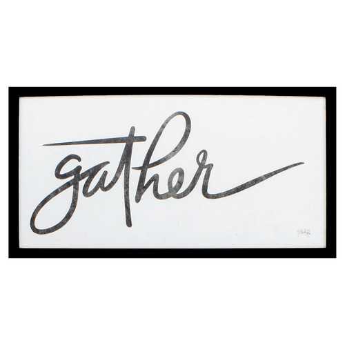 25" X 13" Silver Frame Gather