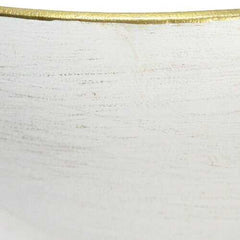 S/2 Creamy Round Metal Wall Planters