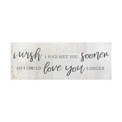 Bold Love You Longer Oversized Wall Art
