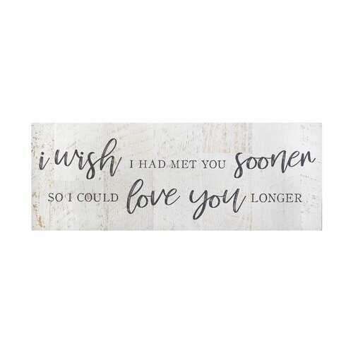 Bold Love You Longer Oversized Wall Art