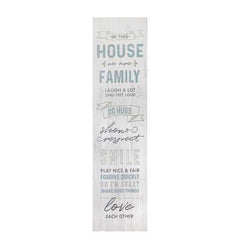 Farmhouse Chic In This House Oversized Wall Art