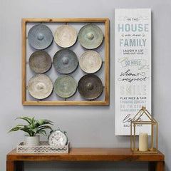 Farmhouse Chic In This House Oversized Wall Art