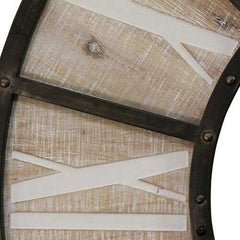 31.50" Oversized Wood & Metal Farmhouse Jackson Wall Clock