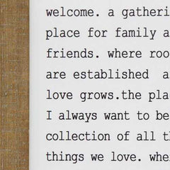"Our Home" Metal & Wood Framed Wall Art