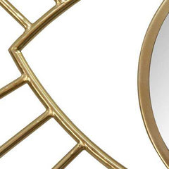Gold Metal Eye Wall Mirror