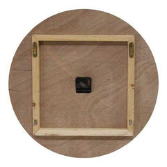 21" Round Distressed Wood-Grain Whitewash / Wall Clock