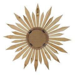 30" Wood Framed Ray of Sunshine Wall Mirror
