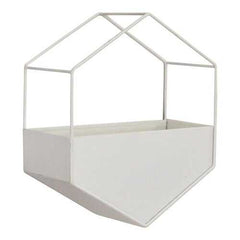 White Metal Wall Planter