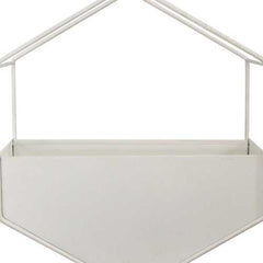 White Metal Wall Planter
