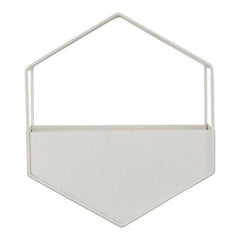 White Metal Wall Planter