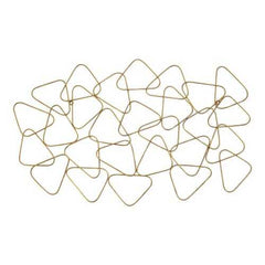 Mid-Century Gold Metal Statement Wall Decor