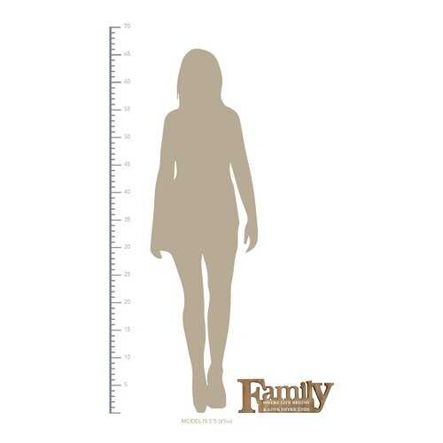 "Family Where Life Begins" Natural Wooden Wall Decor