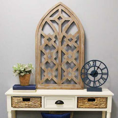 Distressed Home Wood Framed Arch Wall Art
