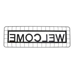 Modern Black "Welcome" Wall Decor