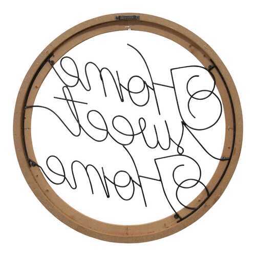 Black "Home Sweet Home" Wood and Metal Wall Decor