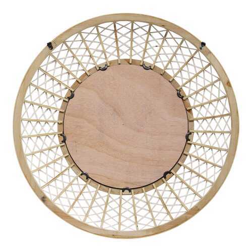 33.50" Woven Rattan Mirror