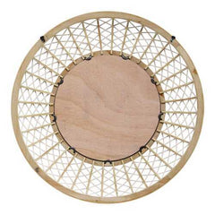 33.50" Woven Rattan Mirror