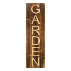 Carved "Garden" Wood Panel Wall Decor
