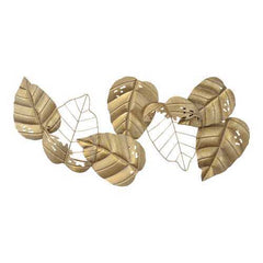 Gold Metal Leaf Centerpiece Wall Decor