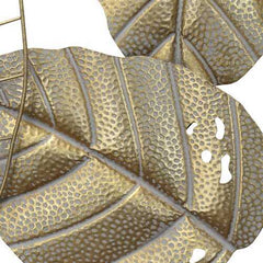 Gold Metal Leaf Centerpiece Wall Decor