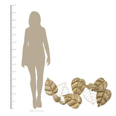 Gold Metal Leaf Centerpiece Wall Decor