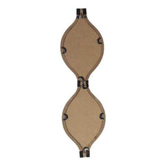 Brown Metal Teardrop Framed Wall Mirror