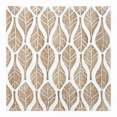 Carved Leaf White Wood Wall Decor