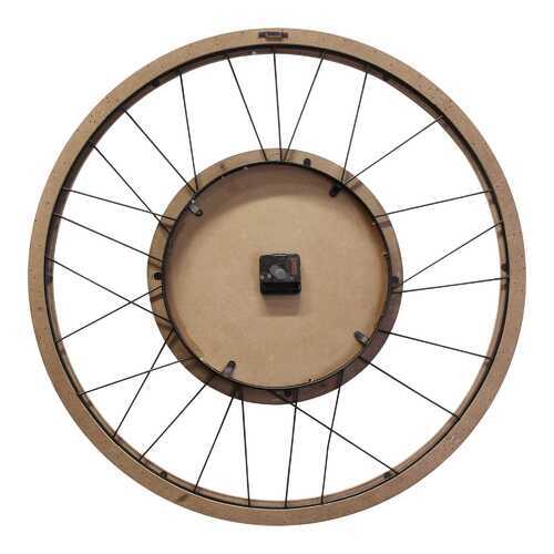 28" White Wood & Metal Frame / Wall Clock