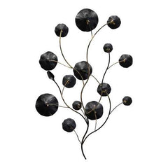 Shimmering Floral Metal Flower Blossom Wall Decor