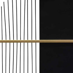 48" Black & Gold Modern Metal Centerpiece